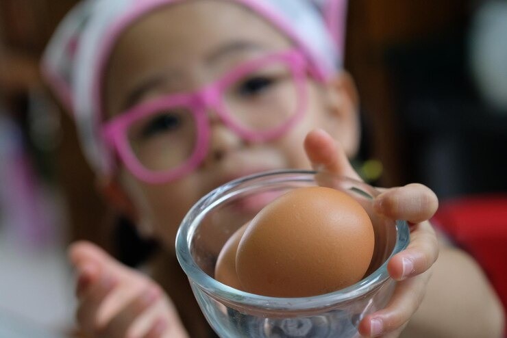 manfaat kuning telur, nutrisi kuning telur, kuning telur untuk anak, kolesterol dan telur, telur untuk MPASI, makanan sehat anak, fakta gizi telur, mitos kuning telur